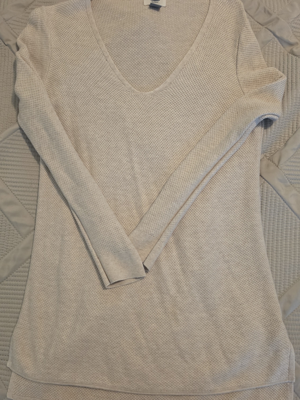 Old Navy Cream Textured Knit Top